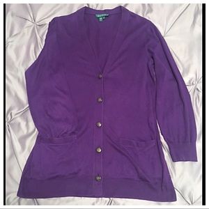 — SOLD — 
Lauren Ralph Lauren Cardigan  Button-down Sweater